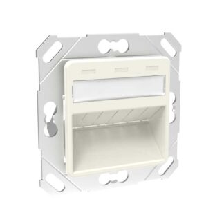 3-v Inbouwunit SL met afdek 50x50 Almond